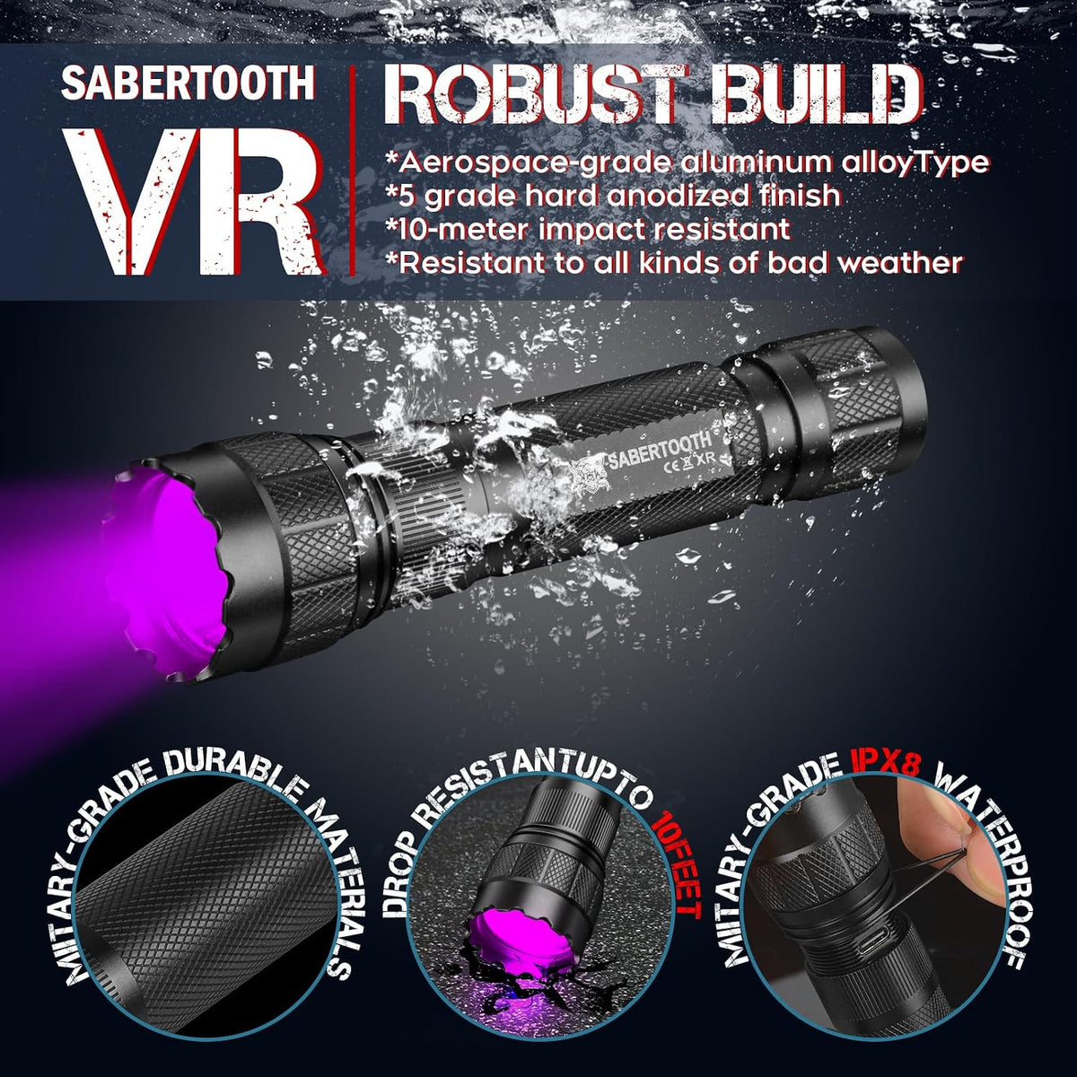 Blood Tracking Flashlight for Hunting Deer & Wounded Game