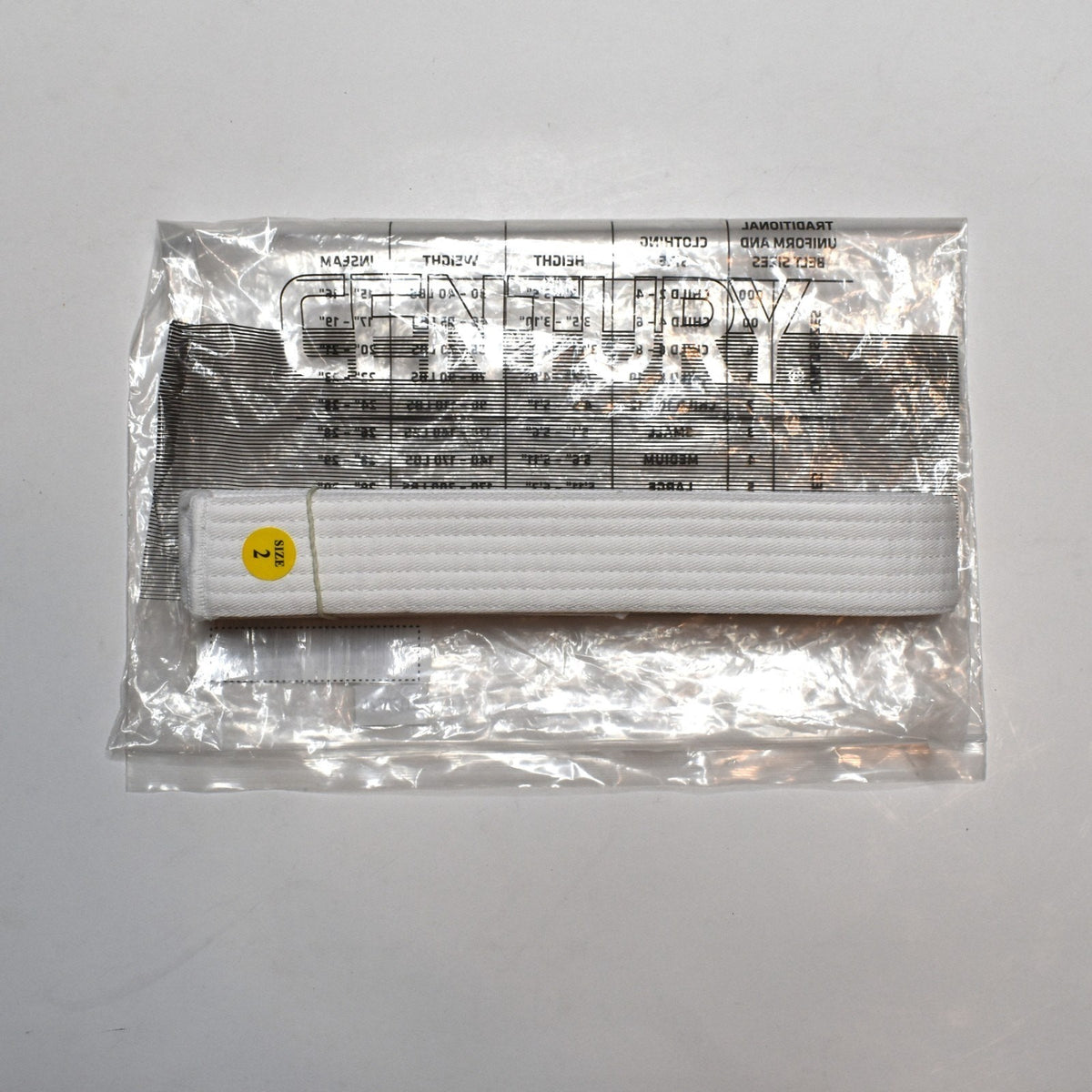 Century Martial Arts White Belt Size 2 Karate Taekwondo Judo