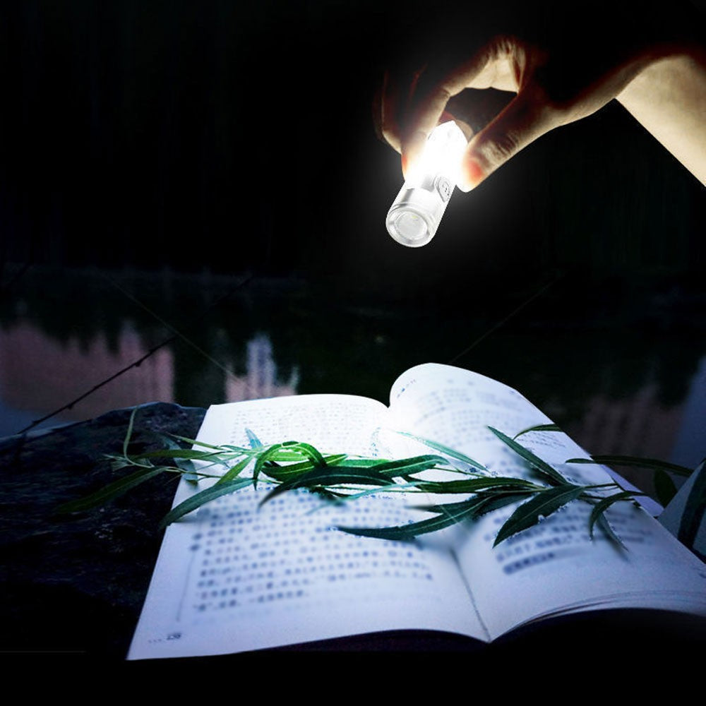 Rechargeable Glow in The Dark Nano Flashlight - Portable Waterproof LED Torch
