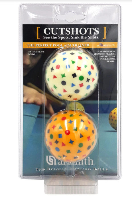 Aramith Cut Shots Training Aid - 2 Pack, Pro Pool Aim Trainer