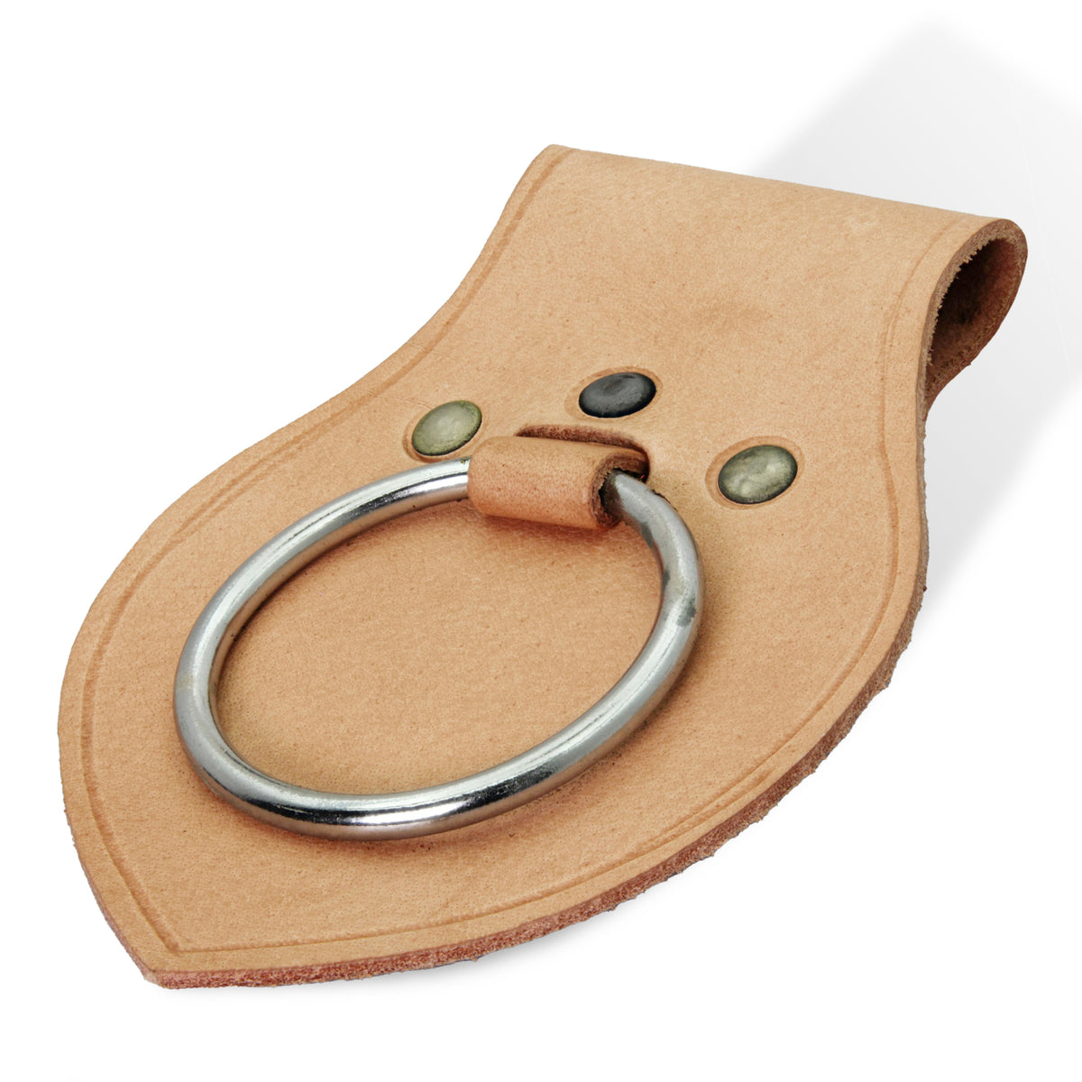 Genuine Leather Medieval Axe Ring Frog Holder - All Colors