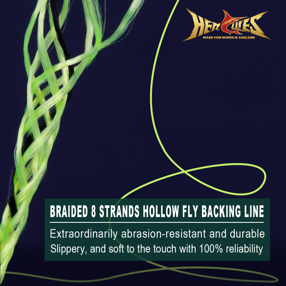 Braided Fly Line Backing 20lb 30lb 100Yd 300Yd Multiple Colors for Fly Fishing