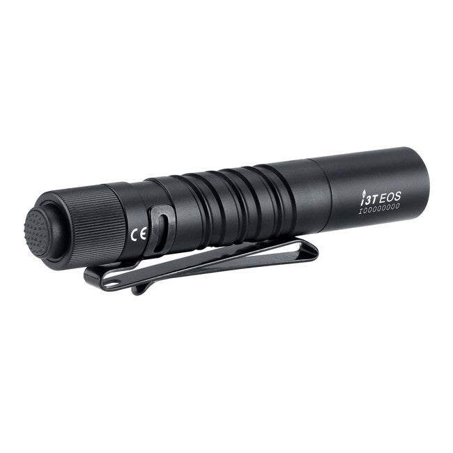 Slim LED Flashlight with Tail Switch - 180 Lumens, Black