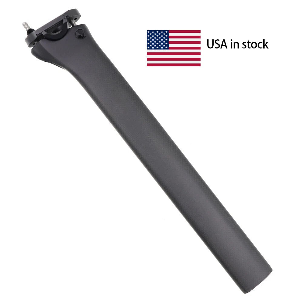 Carbon Fiber Bicycle Seatpost 340mm for F12 F8 F10 GAN K8 K10 Models - 0mm Offset