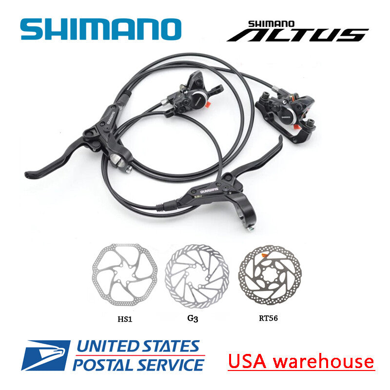 Hydraulic Disc Brake Set for Mountain Bikes - Shimano Altus & MT200