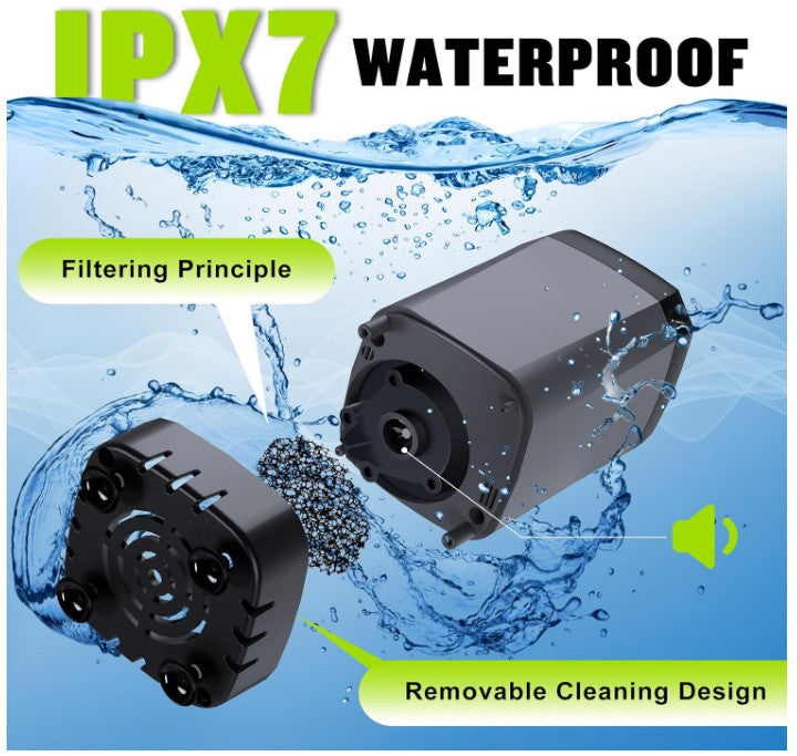Portable Camping Shower 6000mAh with LED Display Water Temperature Control