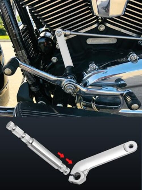 Harley Davidson Shifter Lever Shaft Kit - Stainless Steel, Fits Touring 1984-2016