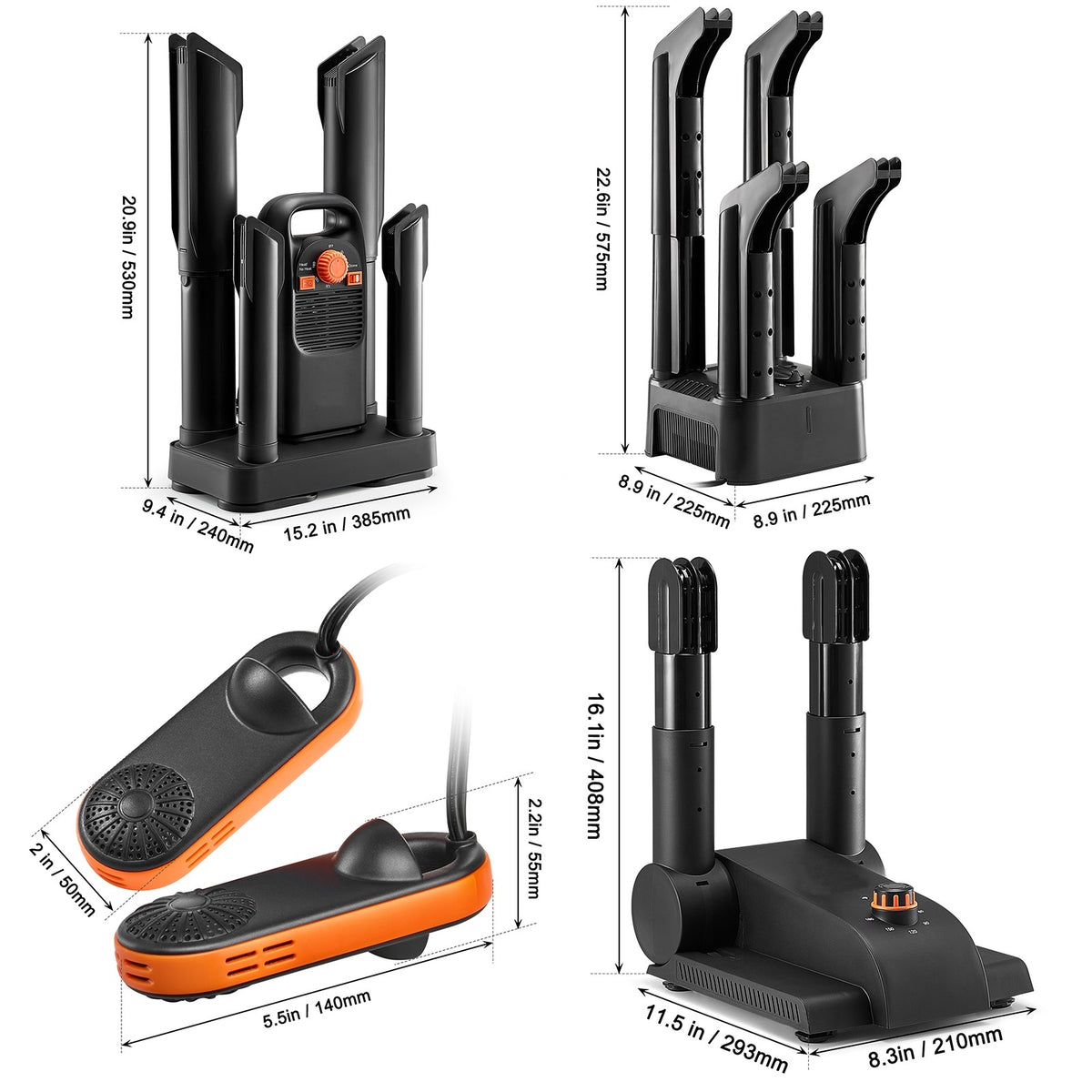 Electric Shoe Dryer with 360° Warm Air and Timer for Fast, Safe Drying