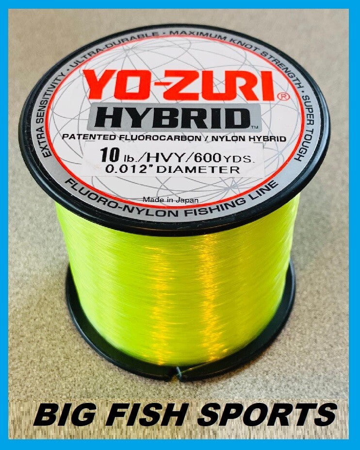 Hybrid Fluorocarbon Fishing Line 10lb 600yd High Visibility Yellow