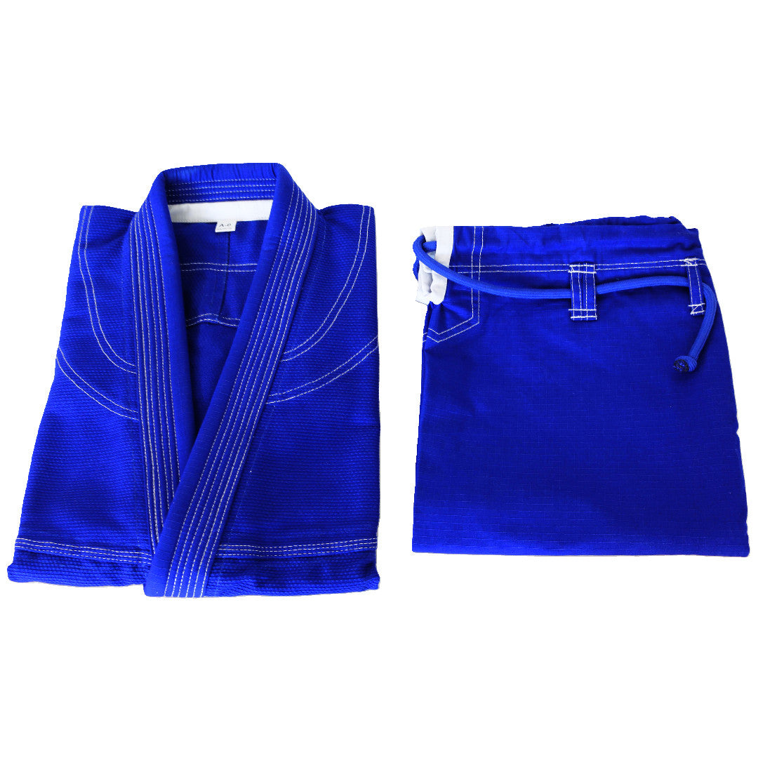 Brazilian Jiu Jitsu Gi with Free Belt - Blue/White Competition-Ready