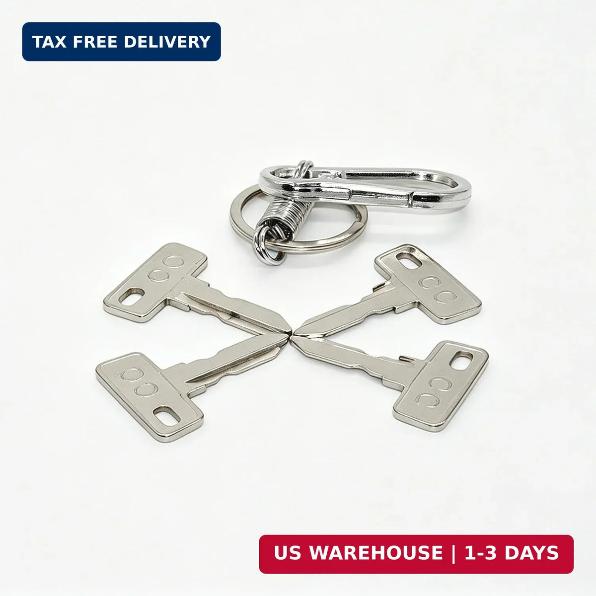 4 Pack Golf Cart Ignition Keys Replacement for Club Car DS Precedent Tempo
