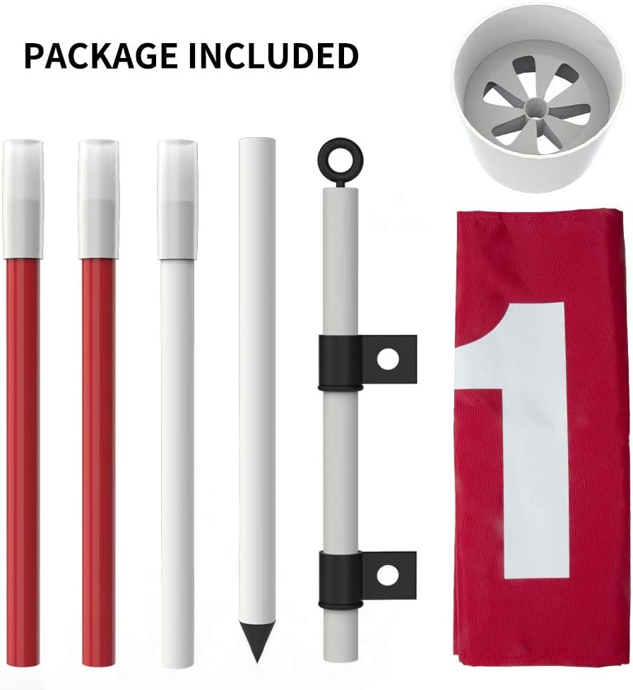 6Ft Golf Flagstick and Cup Set for Yard Driving Range and Golf Practice