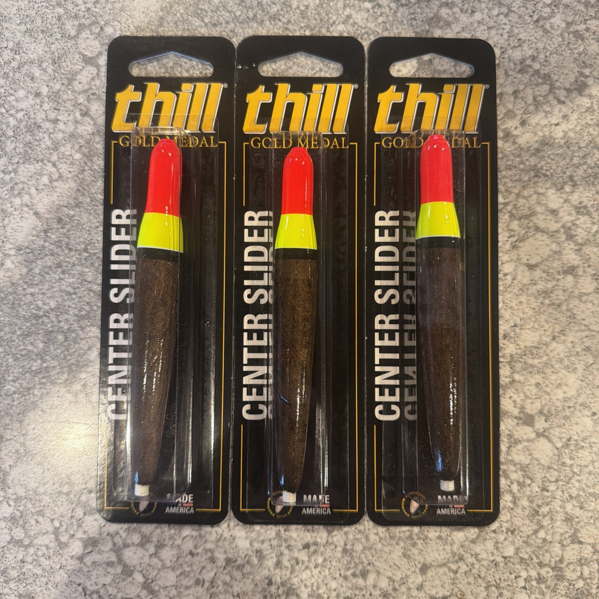 Thill Gold Medal Center Slider Floats - 4 7/8 inch (3 Pack)