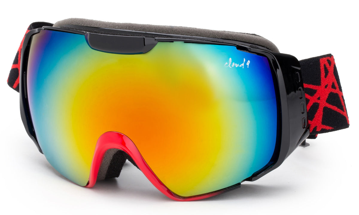 Men's Snow Ski Goggles Large Double Lens Anti-Fog Winter Snowboard Gear