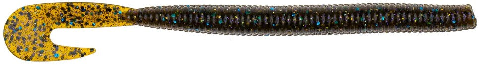 Fishing Soft Plastic Worms - 5.75 Inch Bait Infused Lures for Bass & Catfish