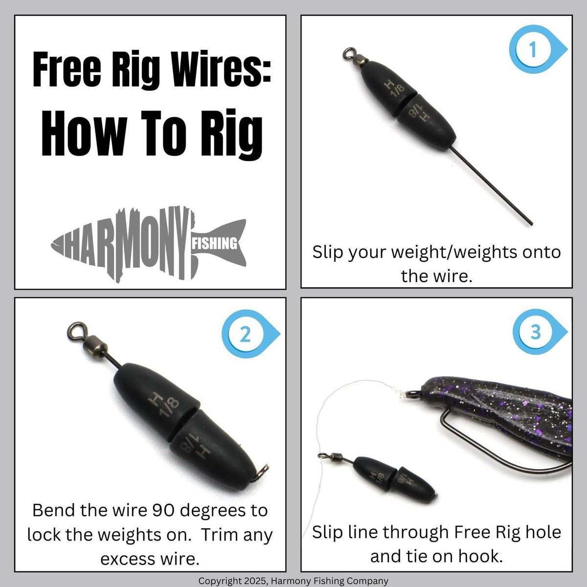 Fishing Rig Accessories - Turn Any Weight into a Free Rig (30 Pack)
