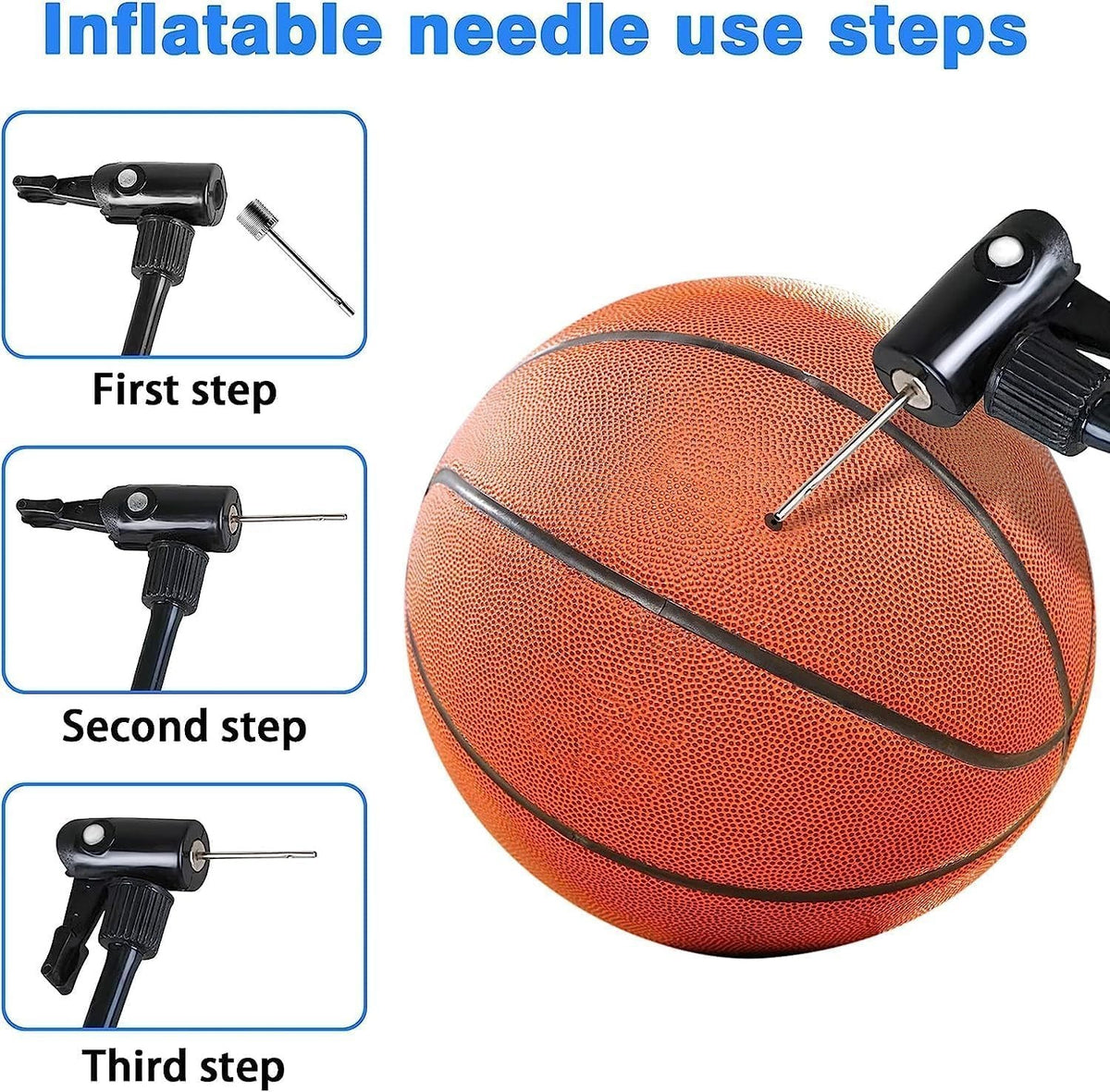 35pcs Ball Pump Needles Set for Basketball Soccer Football - Stainless Steel Inflation Pins