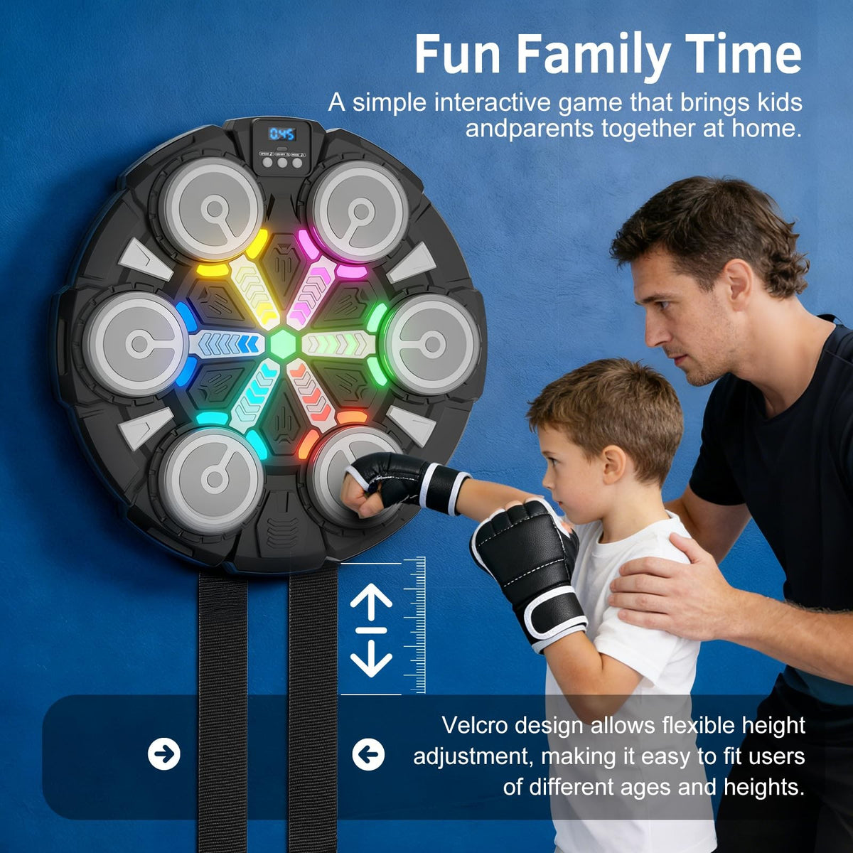 Bluetooth Wall Mounted Boxing Punching Bag Fitness Equipment for Kids Adults