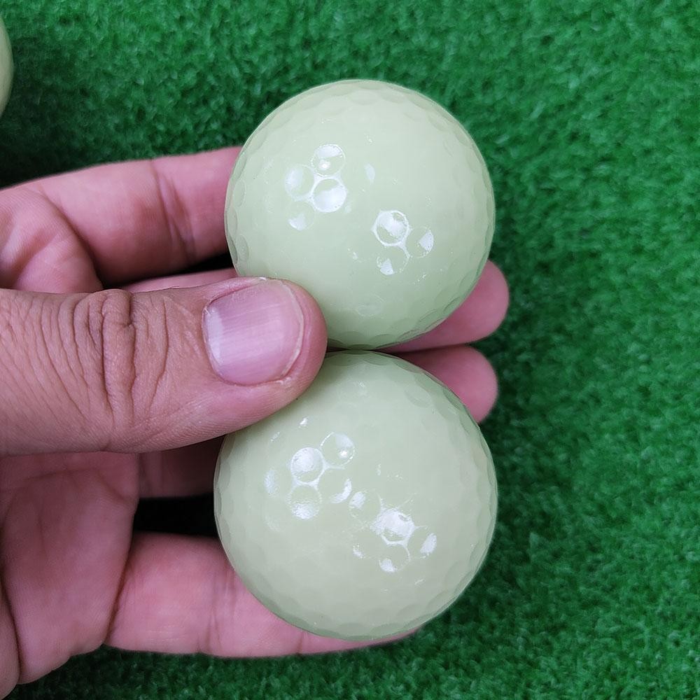 Glow in the Dark Golf Balls 2-Pack - Luminescent Night Practice Balls