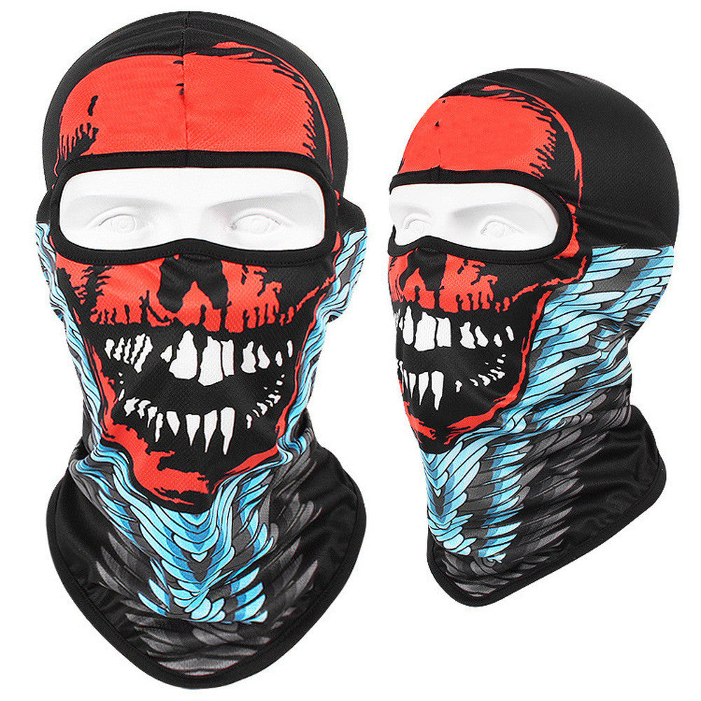 3D Ghosts Skull Balaclava Cycling Motorcycle Face Mask Halloween Cosplay