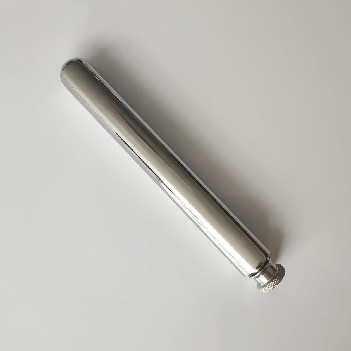 Stainless Steel 2oz Portable Water Bottle Flask with Funnel - Mirror Finish