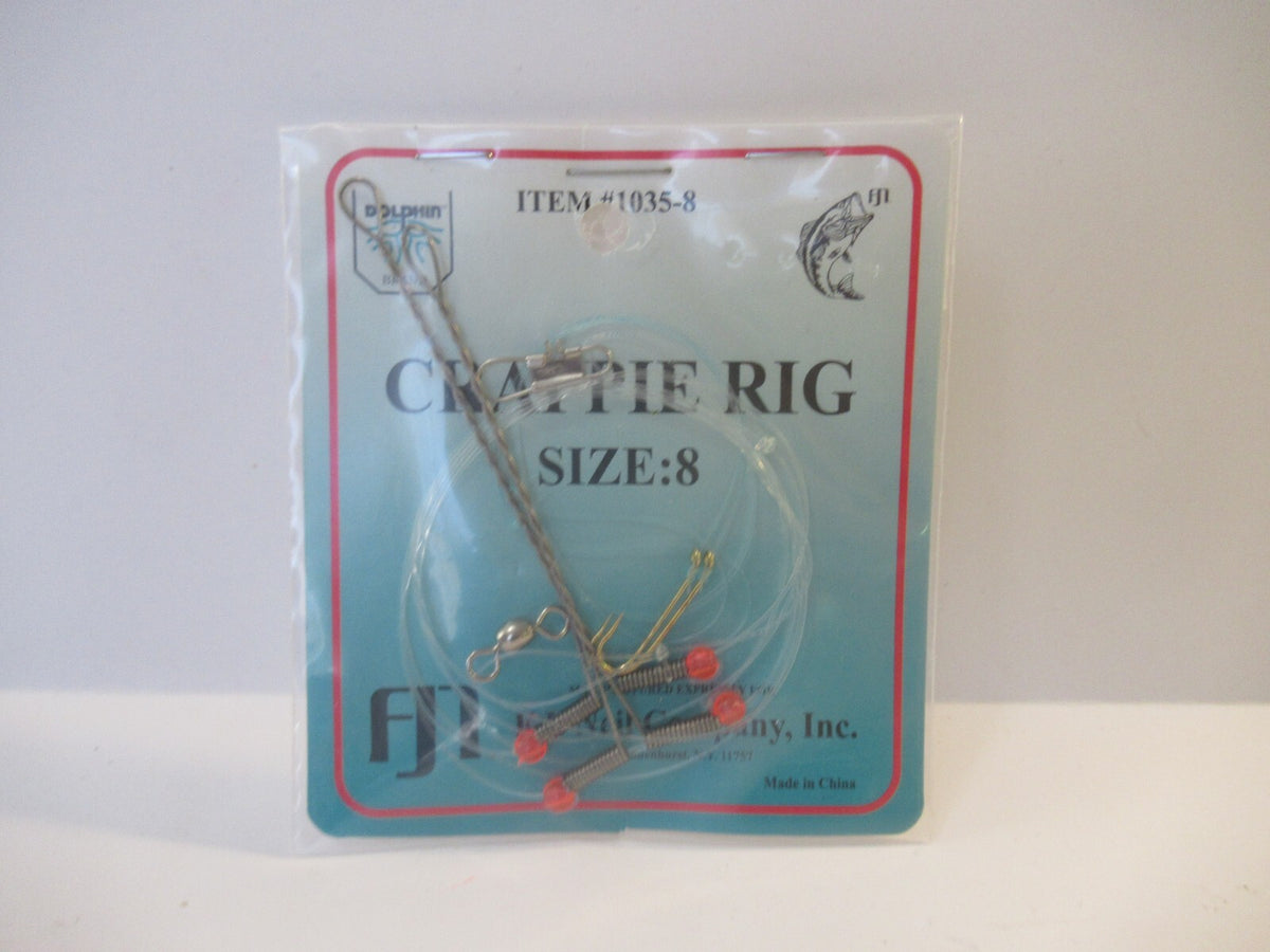 Crappie Panfish Fishing Rig Set - High Low Dropper Rigs for Freshwater Fish
