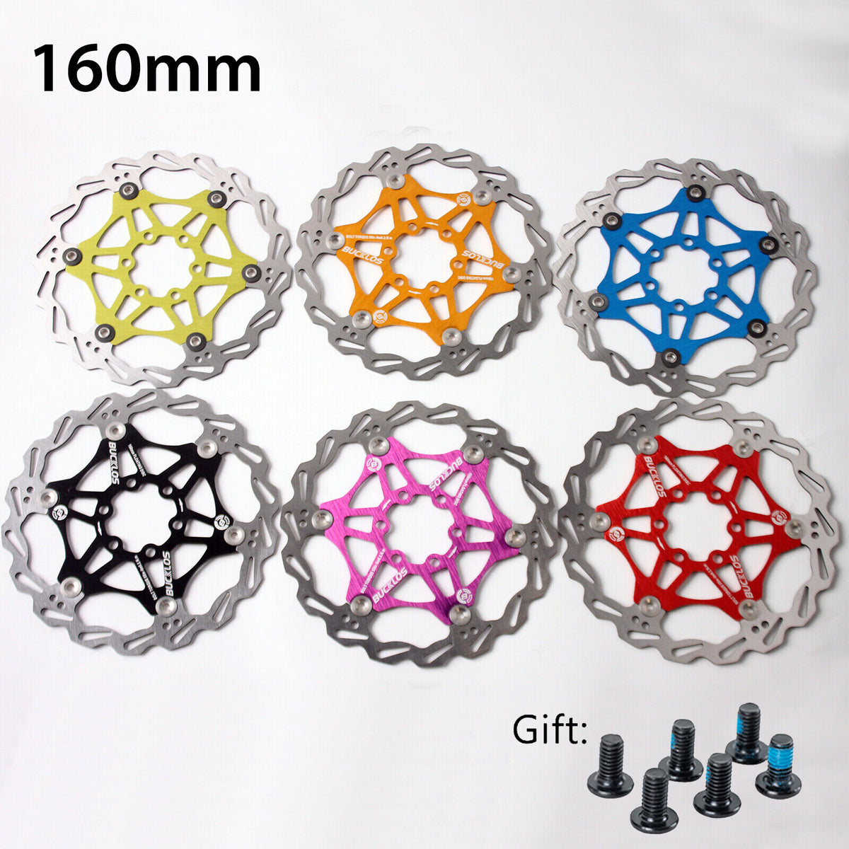 Mountain Bike Floating Disc Brake Rotor 160mm 180mm 203mm with Bolts