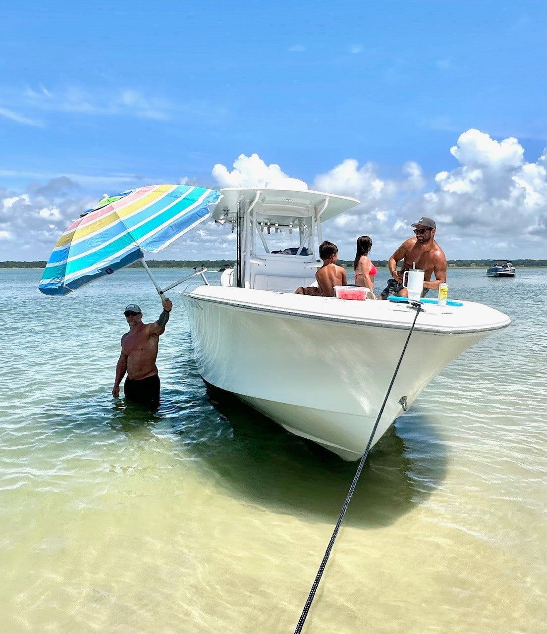 Fishing Rod Holder Umbrella Mount for Boat & Beach Shade