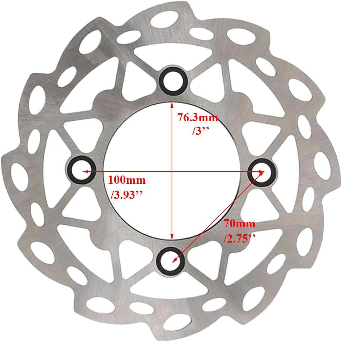 190mm Hydraulic Disc Brake Rotor with Caliper & Master Cylinder for ATV Dirt Bike