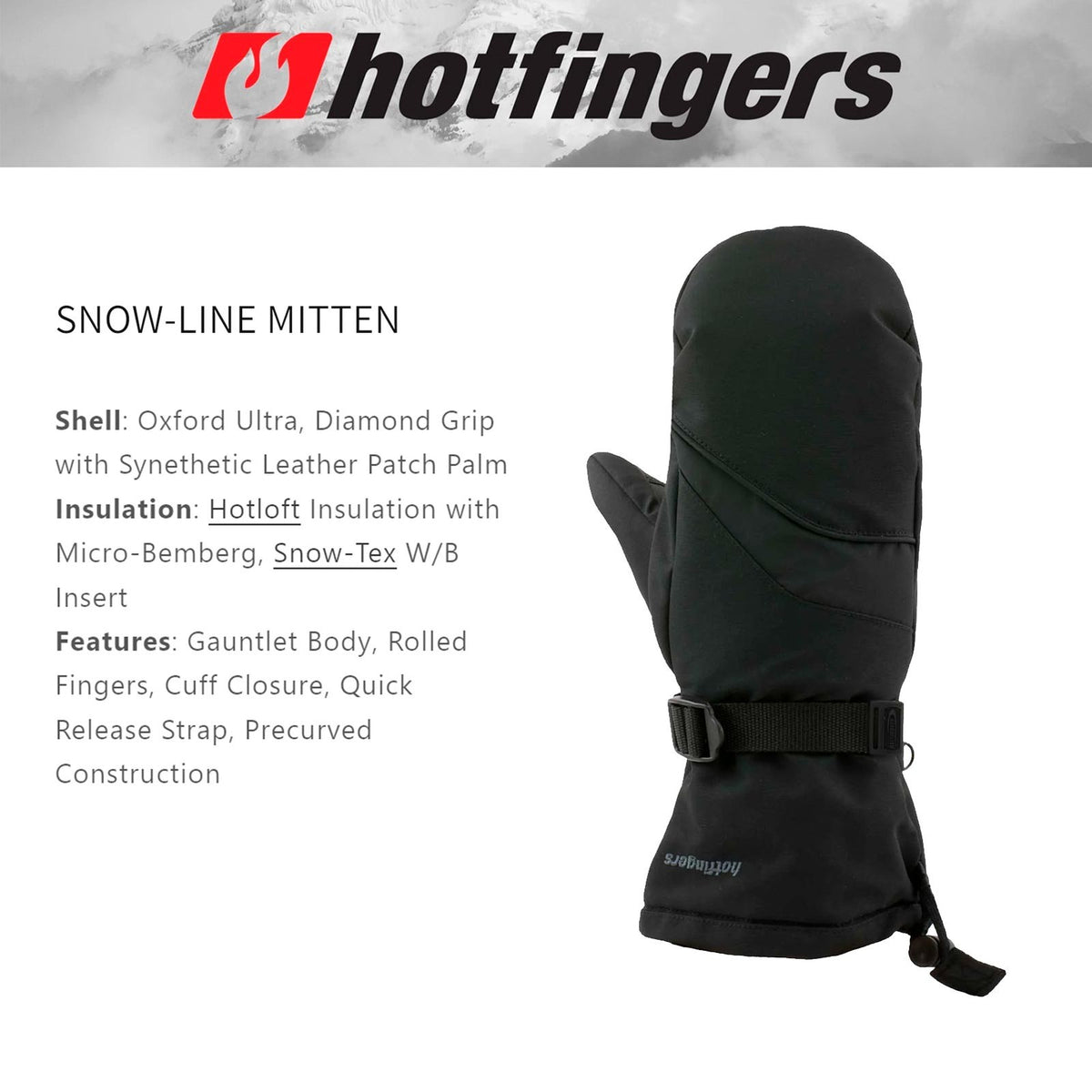 Women's Waterproof Snow Mittens with Insulation and Grip Control
