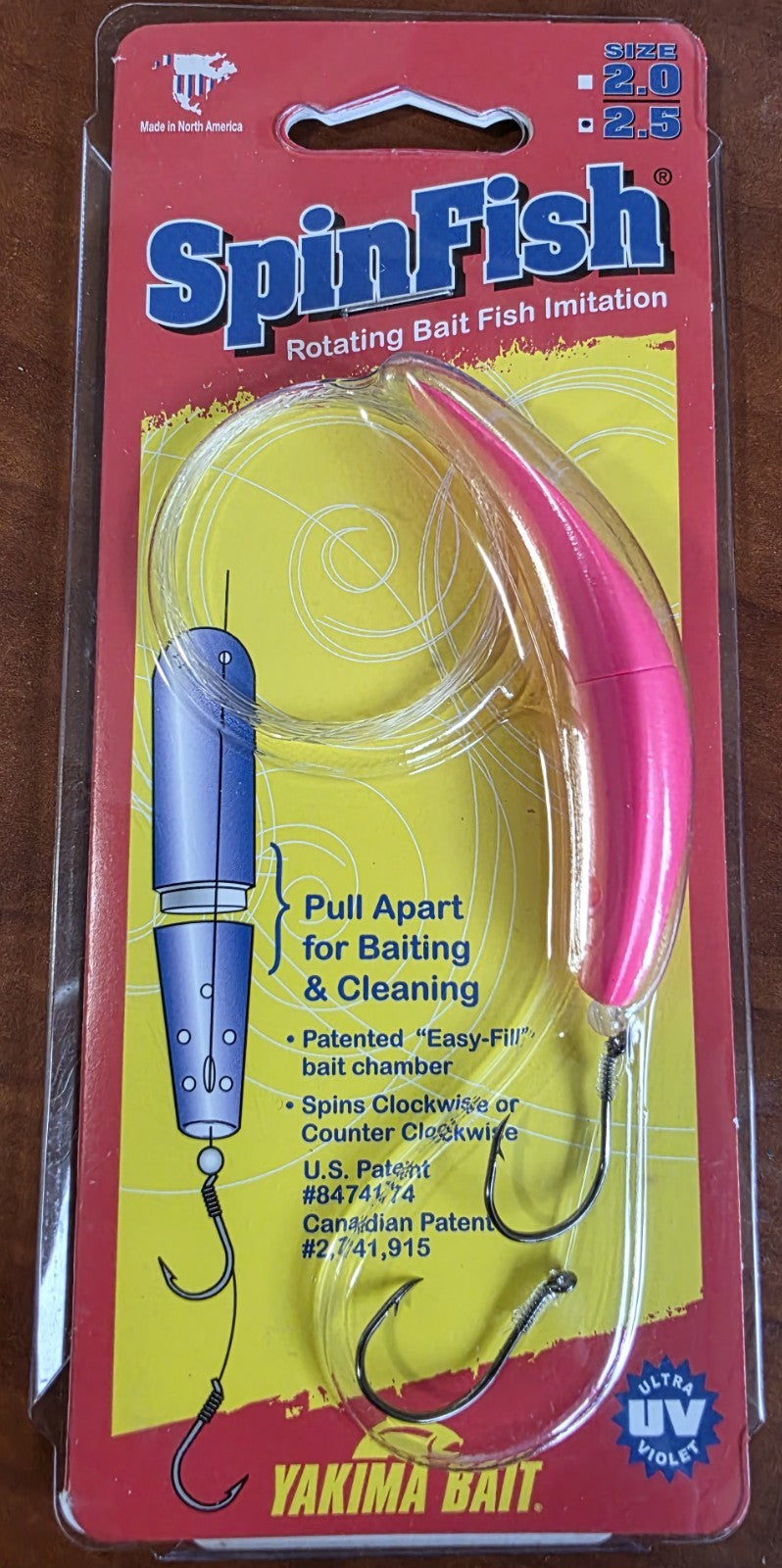 Pink Trolling Plug - 2.5 Inch UV Bait Dispenser for Fishing Lures