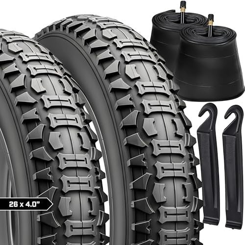 26x4.0 Fat Tire E-Bike Replacement All-Terrain Tires & Tubes - Durable Off-Road
