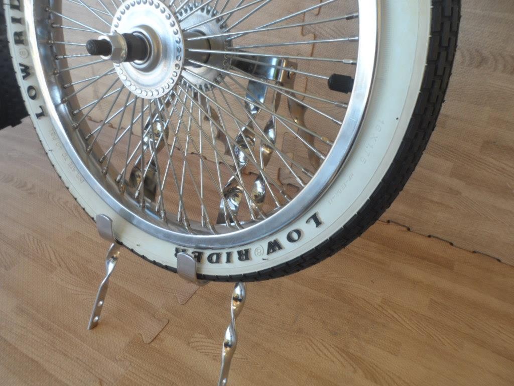 20-inch Lowrider Bicycle Wheel Kit with 16-inch Spare Whitewall Tire