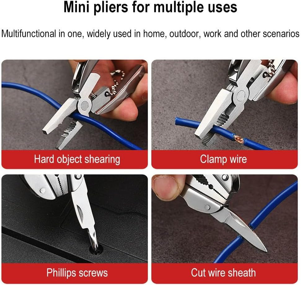 Multi-Functional Pocket Folding Pliers for Camping and Outdoor Use