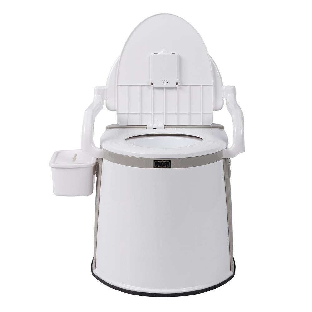 Portable Camping Toilet 5 Gallon Travel Outdoor Indoor Commode with Tissue Box