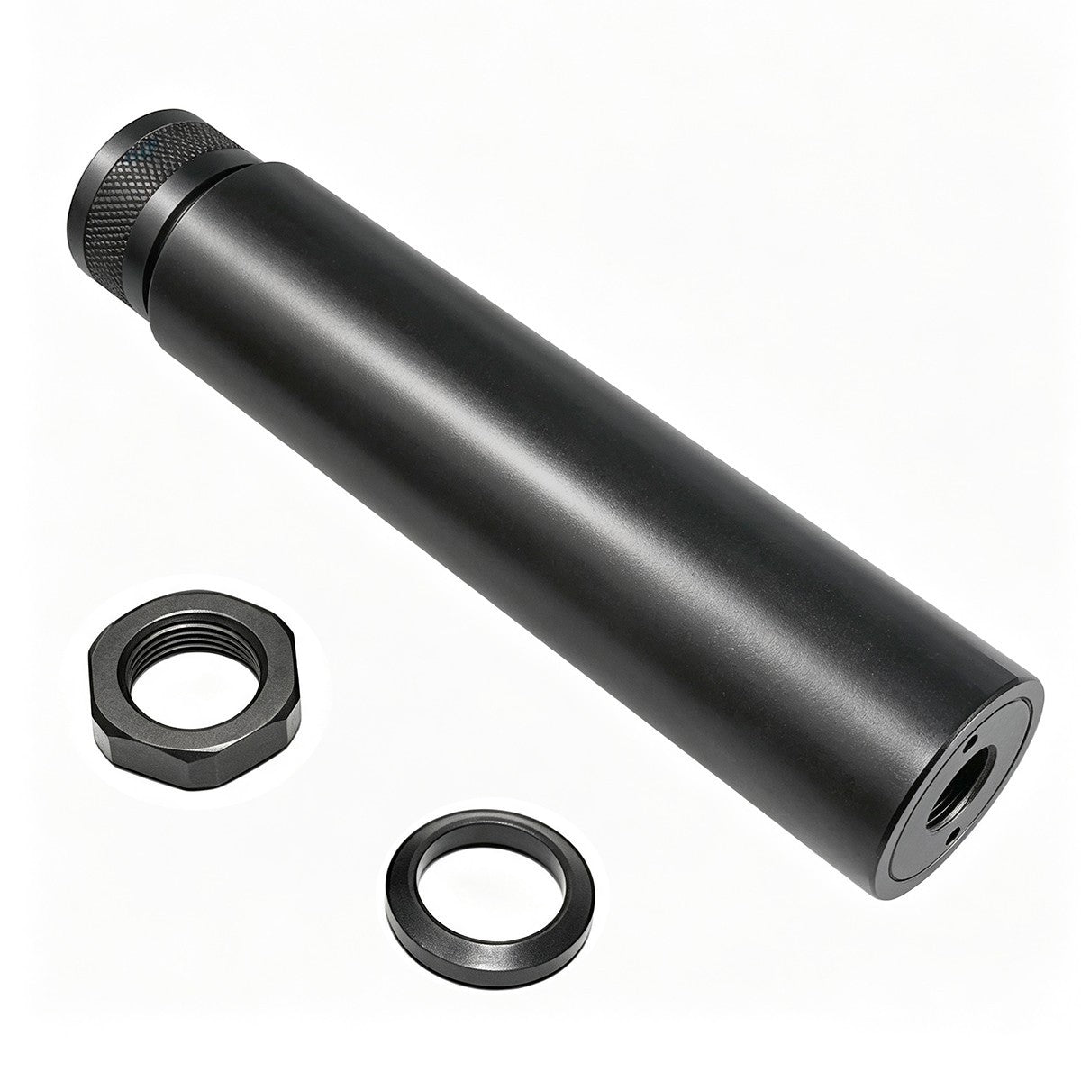 5.5 Inch 1/2X28 TPI Barrel Cover for .223 5.56 Caliber Solid Aluminum Tube
