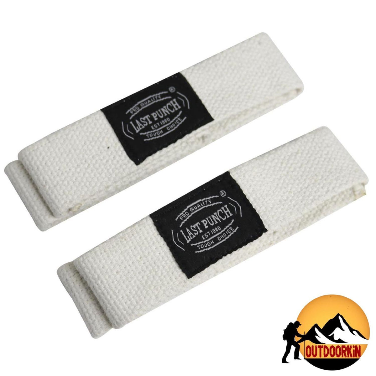 White Weight Lifting Wrist Support Wraps for Gym & Exercise