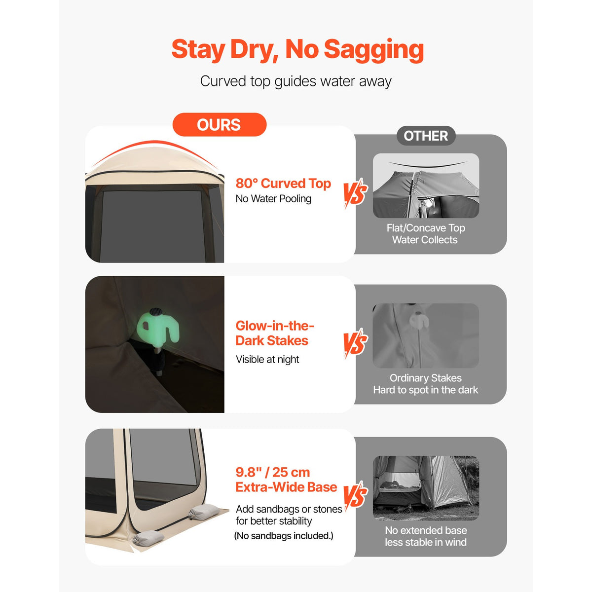 6x6ft Pop-Up Screen House Tent for Outdoor Gatherings - Shade & Privacy