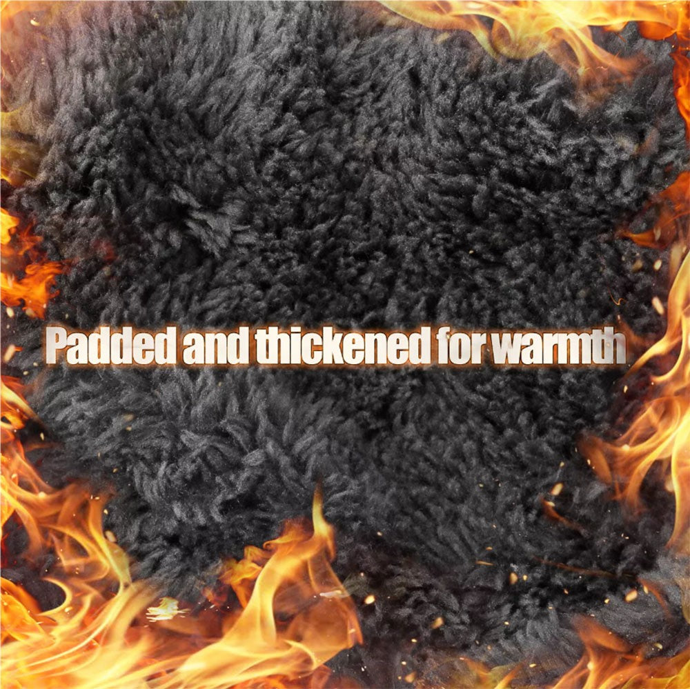 Winter Full Face Ski Mask Balaclava Windproof Fleece Neck Warmer - Black