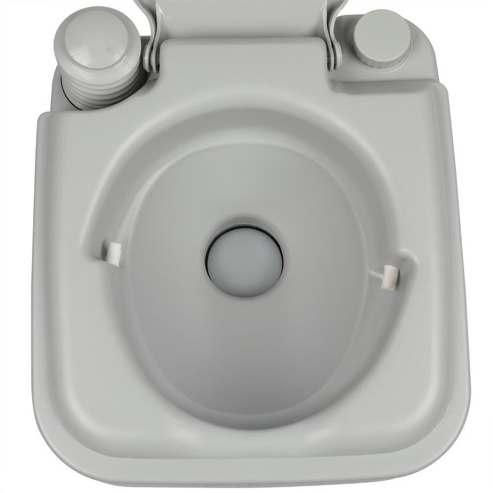 2.8 Gallon Portable Camping Toilet with Flush, Odor Proof, Leak Proof