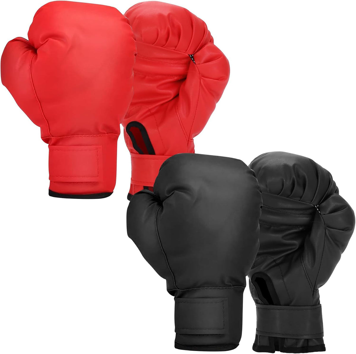2 Pairs Boxing Gloves for Training and Sparring, Kids and Beginners