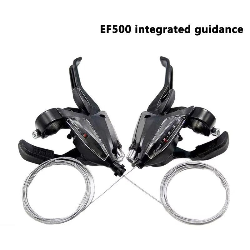 Multi-Speed Bicycle Shifter Set Compatible with Shimano EF500 MTB Bike Brake Levers