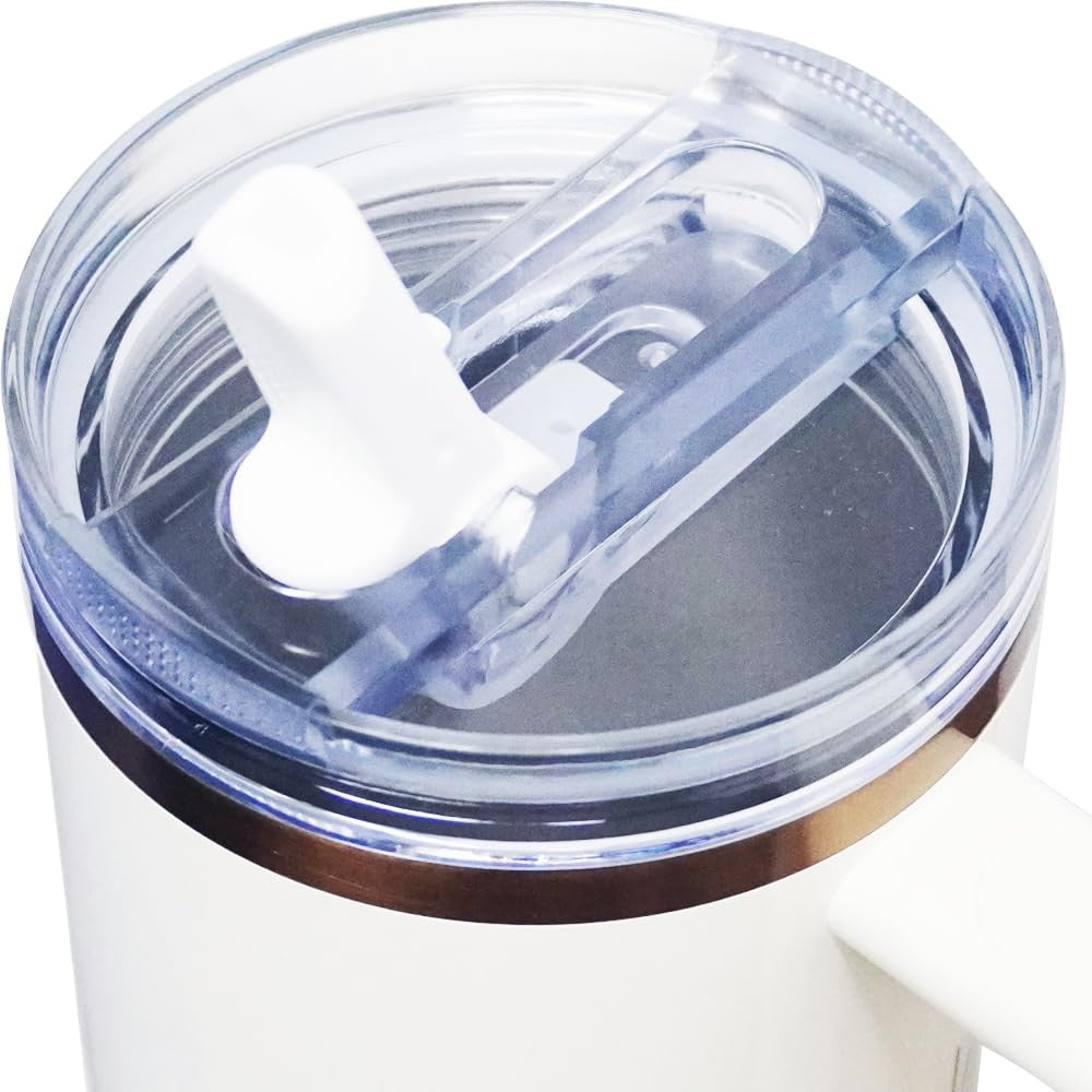 64 oz Leak Proof Flip Straw Lid for Stanley Quencher H2.0 & ProTour Tumbler