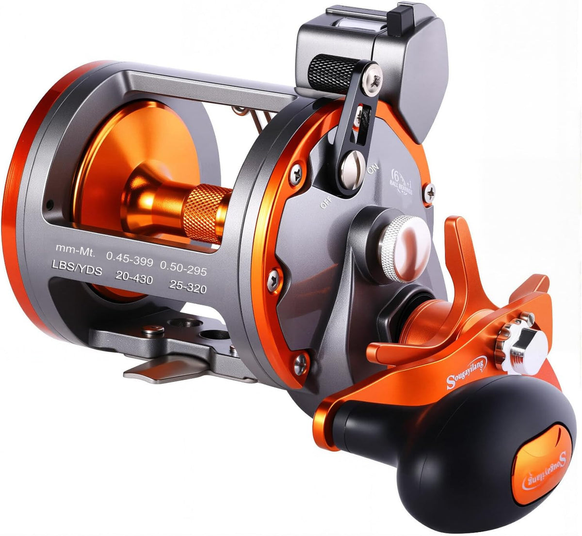 Line Counter Trolling Reel for Freshwater & Saltwater Fishing