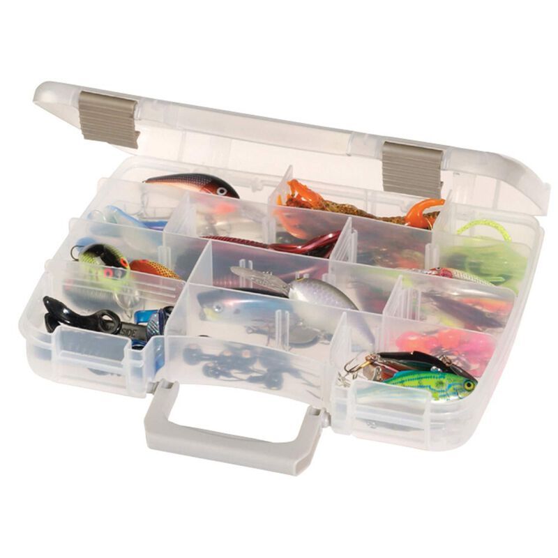 Adjustable Tackle Box with 5 to 17 Compartments, Connectable Fishing Storage
