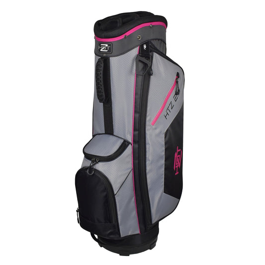 Ladies Golf Cart Bag 2.5 14-Way Organizer with Putter Well Pink/Black/Grey