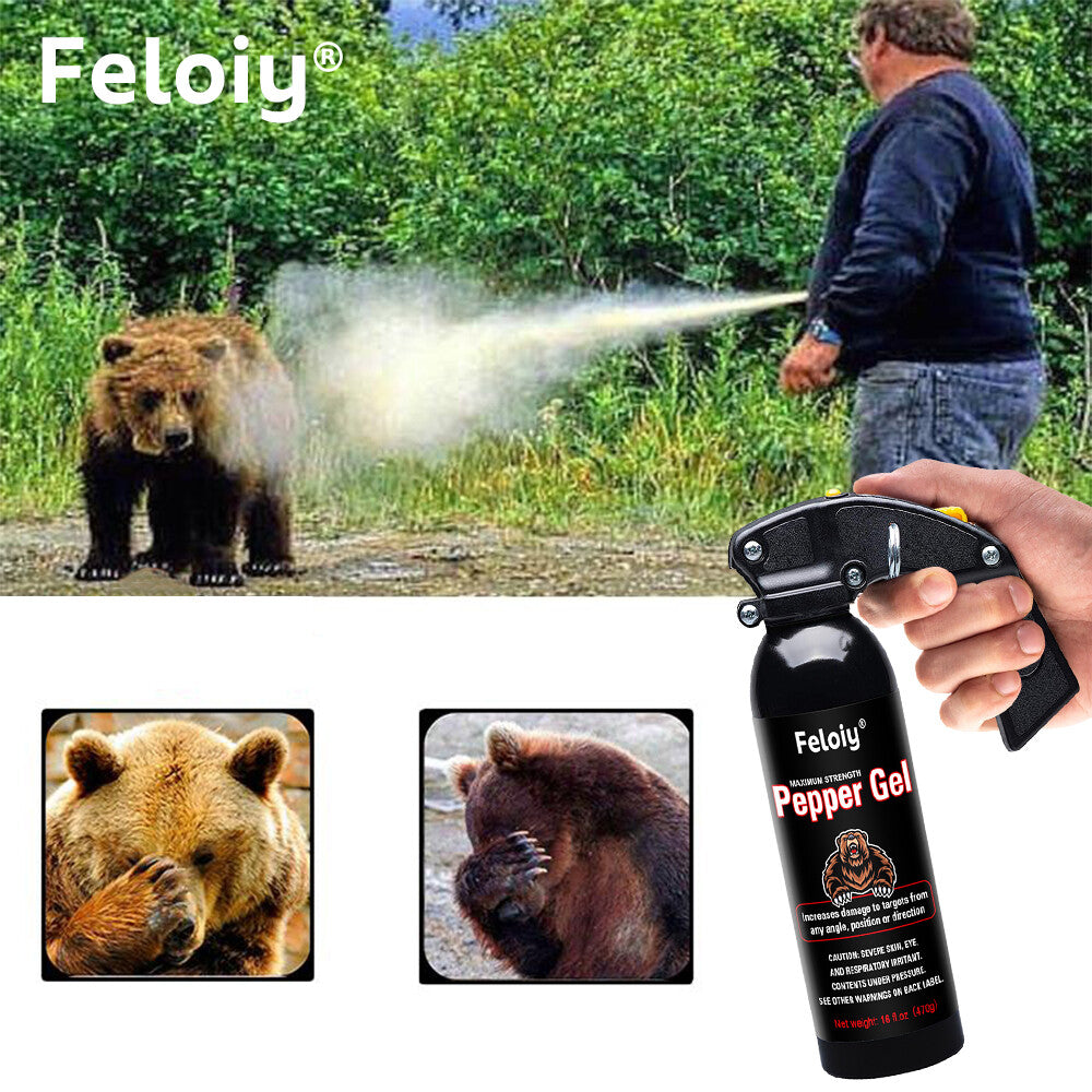 Maximum Strength Pepper Gel Self Defense Spray 16 oz - Powerful Personal Safety
