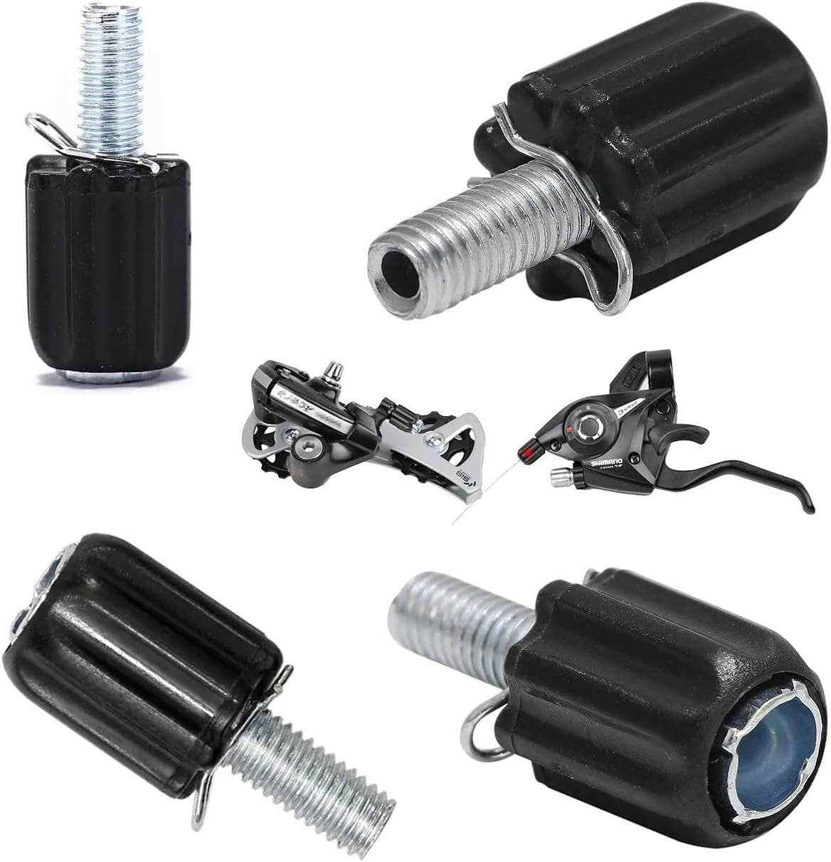 6 Pack M5 Bicycle Derailleur Shift Cable Barrel Adjusters Replacement Parts