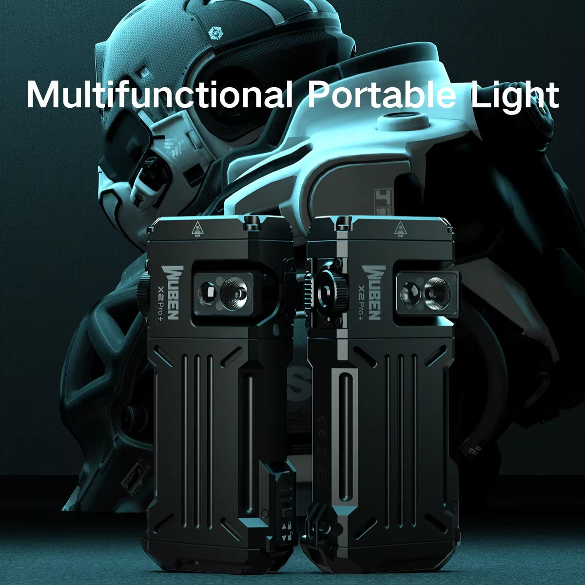 Rechargeable LED Flashlight 1500LM Waterproof Magnetic Emergency Light