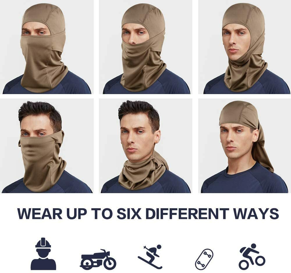 Breathable Full Face Mask for Motorcycle Riding Sun UV Protection